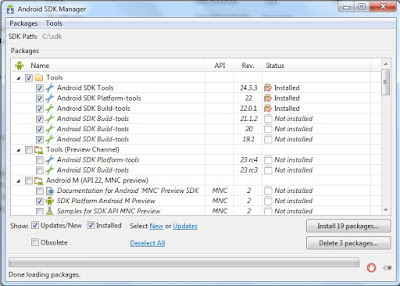 SDK manager