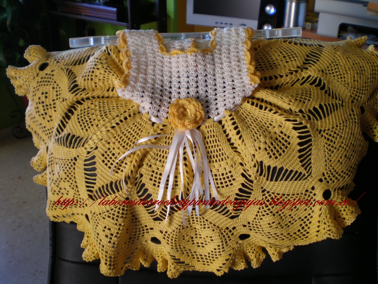 Vestidos Nia De Crochet De 6 A 12 Y 24 Meses MEJOR CONJUNTO DE ...