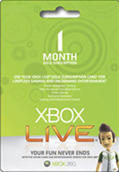 1 Month Xbox Live Gold