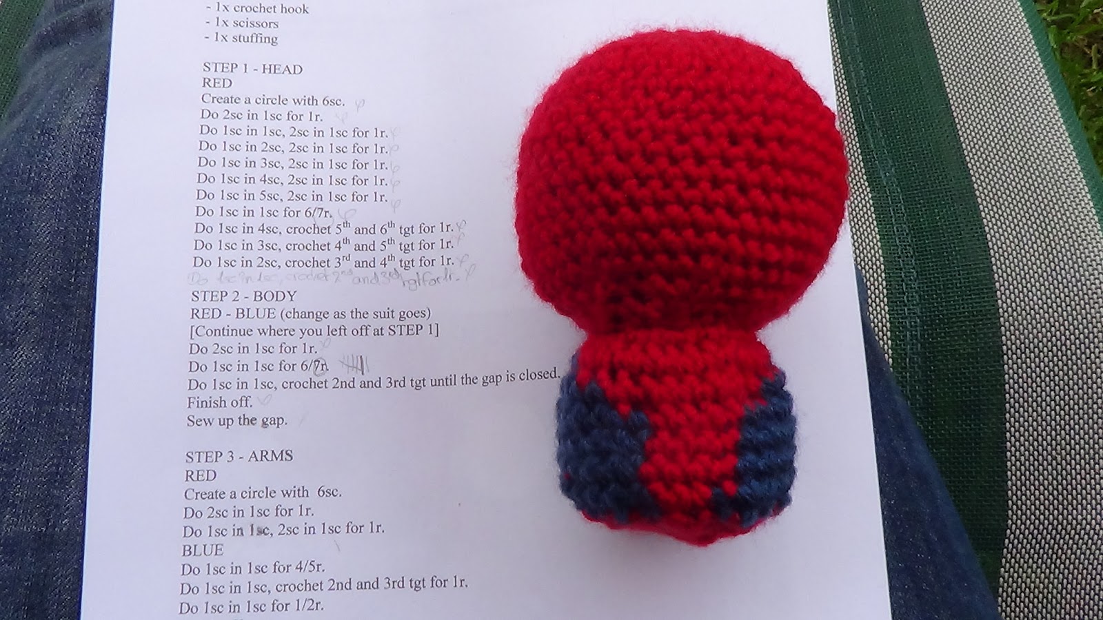 Crochet and Knitting 101: Spiderman Doll - Crochet