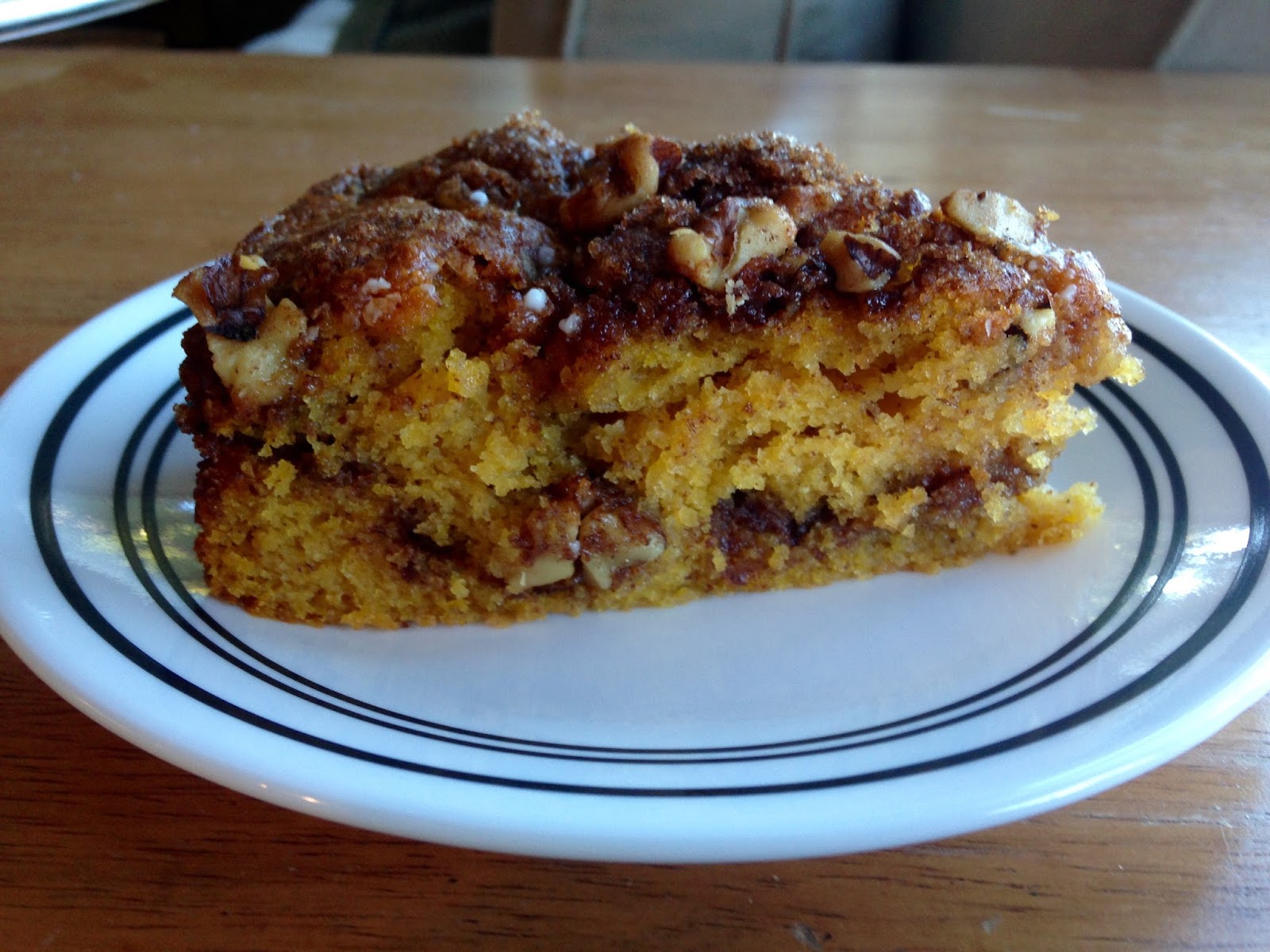 The State of Virginia Pumpkin Sour Cream Coffee Cake (Gluten Free)