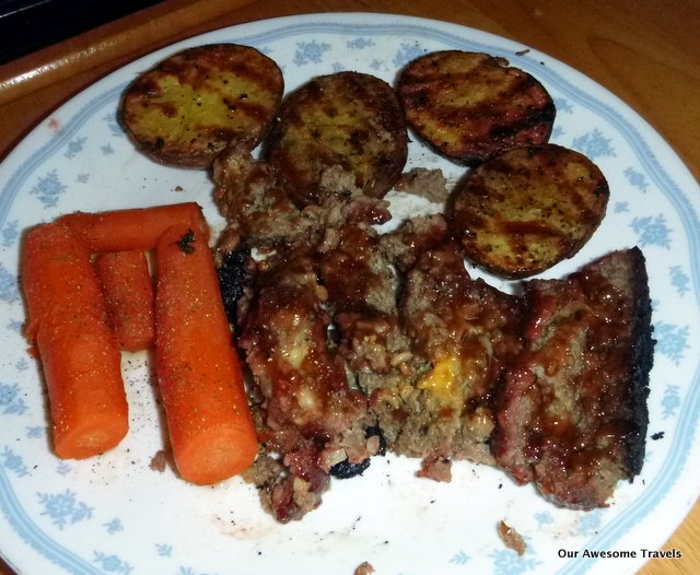 Cooking on my er Q100 and other recipes Meat Loaf on our er Q