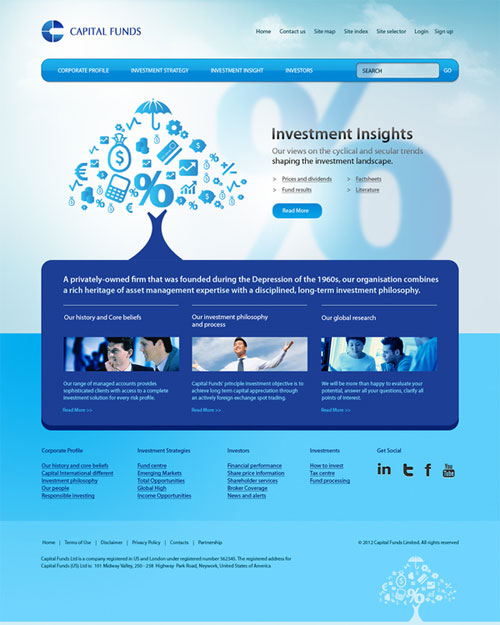Classy & Professional Financial Web Designs