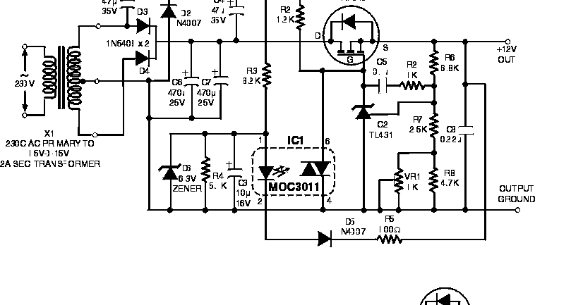 Ultra low Drop Linear Voltage Regulator |simple schematic diagram