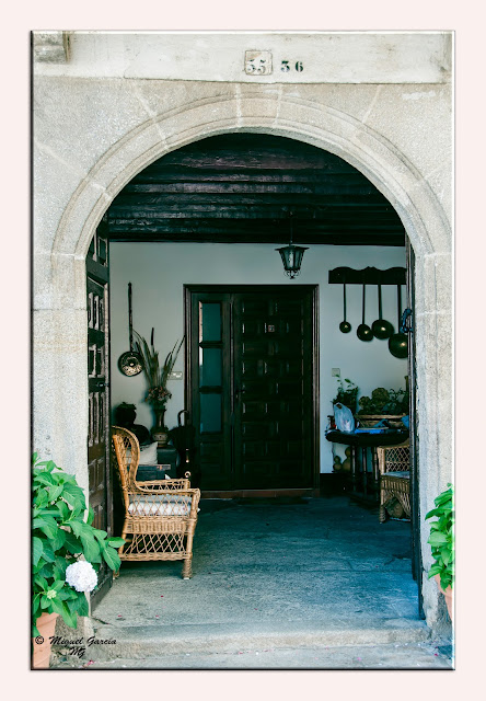 zaguán, portal, Puebla de Sanabria, Zamora (España)