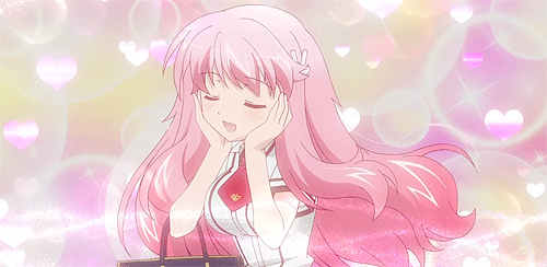 Resultado de imagem para gifs kawaii anime gato rosa