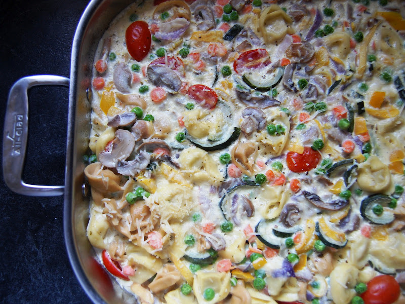 Cassie Craves Vegetable Tortellini Bake