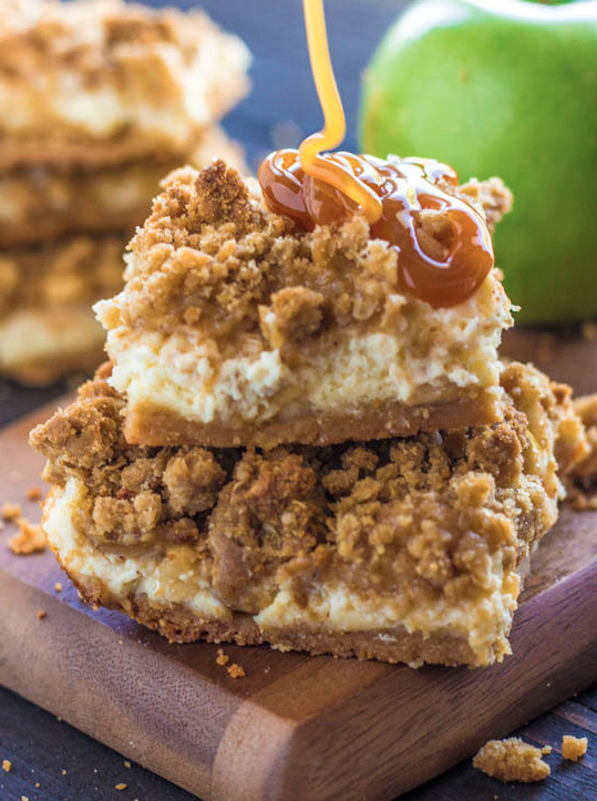 Cooking Pinterest Caramel Apple Cheesecake Bars Recipe