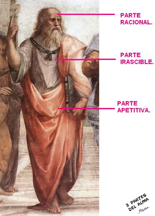 Platón establece un dualismo antropológico que consiste en una clara separación entre el cuerpo y el alma. El cuerpo es mater