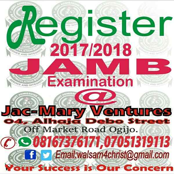Register for Jamb Today
