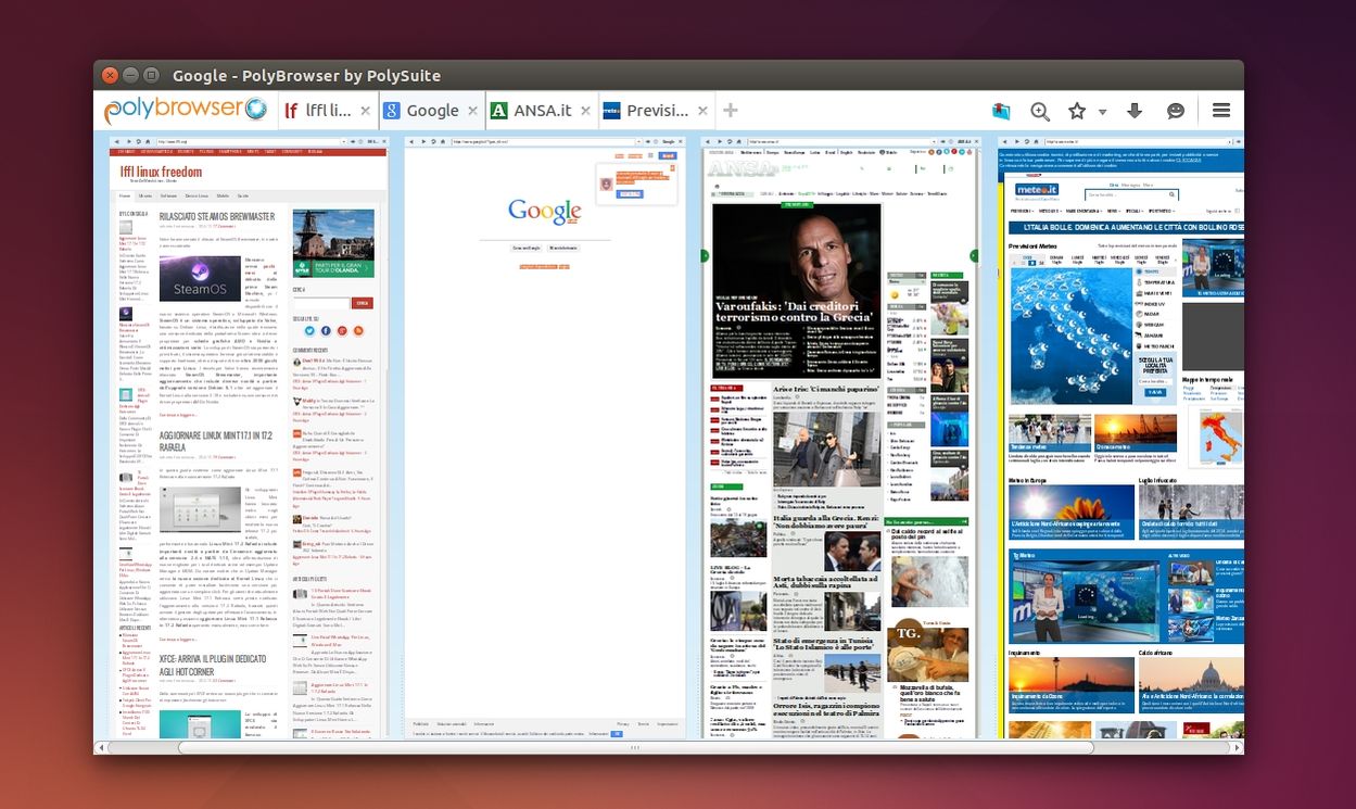 PolyBrowser in Ubuntu PolyBrowser in Ubuntu