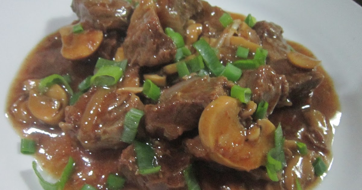BEEF and MUSHROOM in OYSTER SAUCE