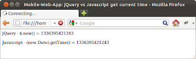 jQuery vs Javascript get current time jQuery vs Javascript get current time
