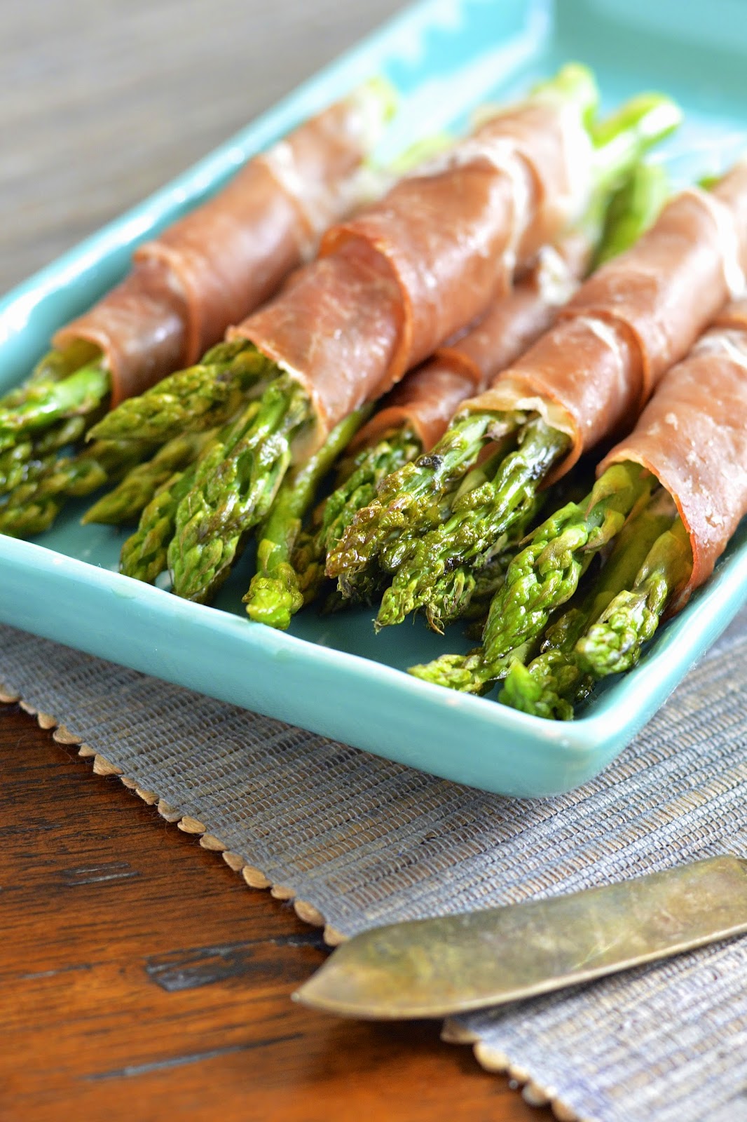 Prosciutto Wrapped Asparagus with Goat Cheese Virtually Homemade
