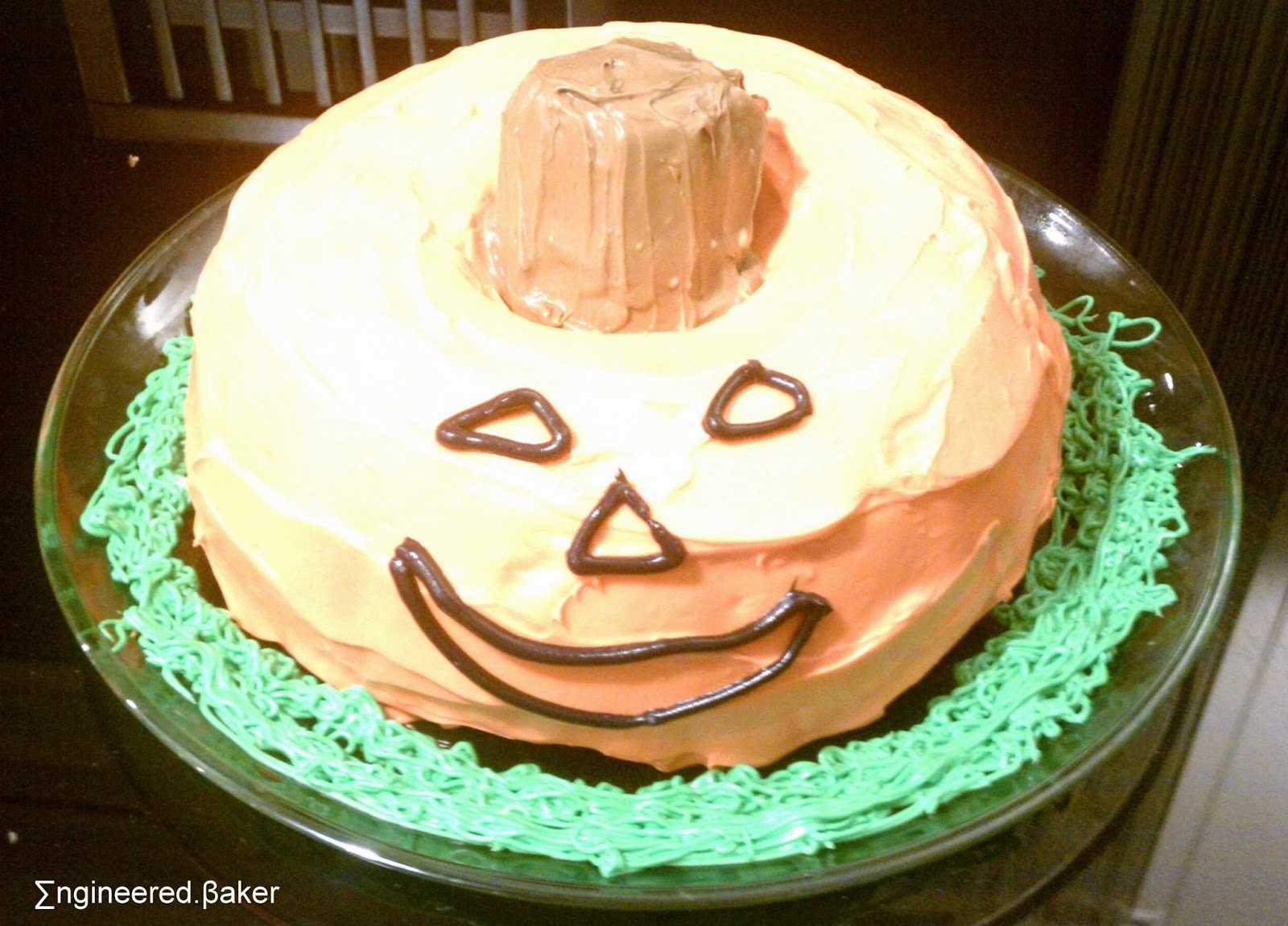 The Engineered Baker Decorating Idea The Jack O Lantern Bundt Cake