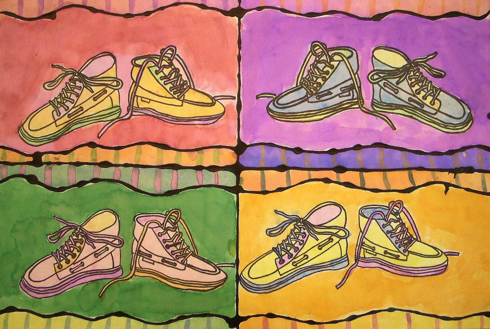 The Art Factory Glue Shoe Paintings