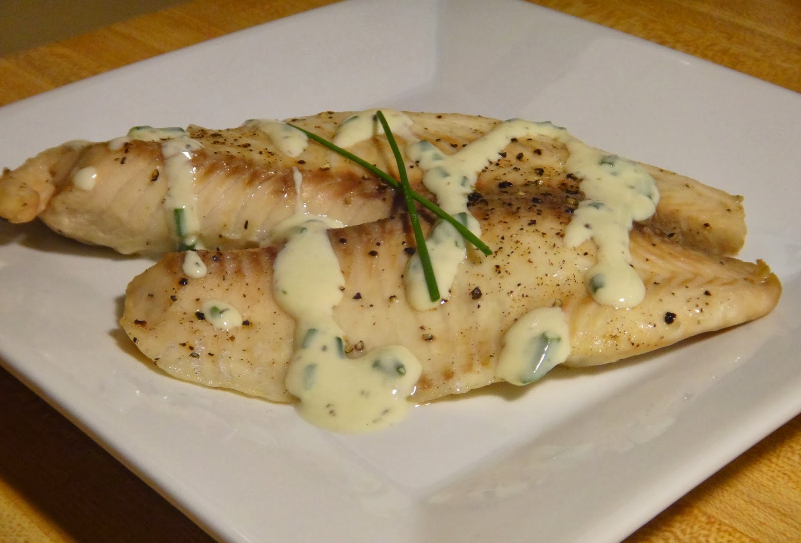 Broiled Tilapia with a Dijon Chive Sauce