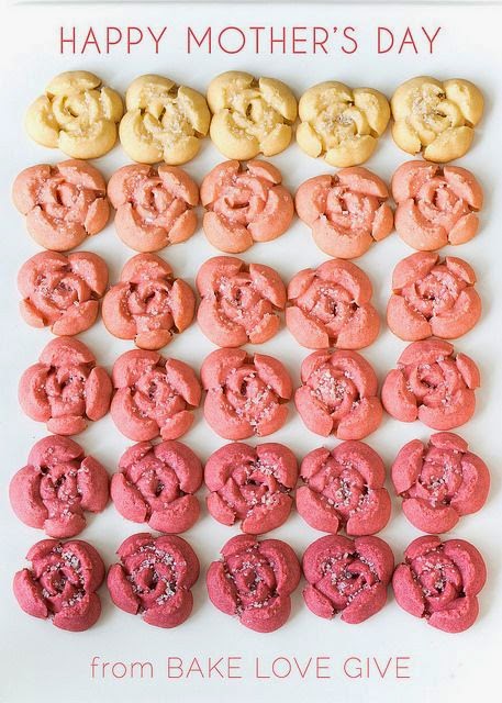 Ombre cream cheese spritz cookies recipe from bake love give