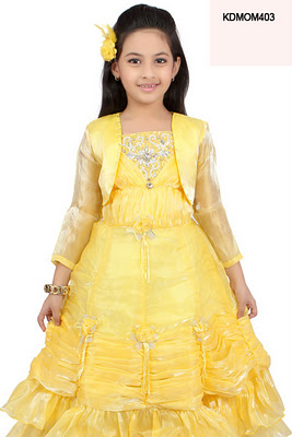 Fabulous-Yellow-Frilled-Gown