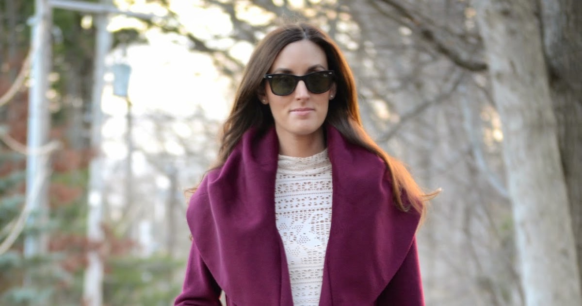 Classroom Couture Wine Wrap Coat