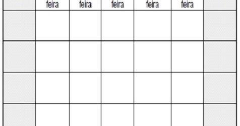 Calendário em branco para imprimir: planeje seu ano com praticidade Calendário em branco para imprimir: planeje seu ano com praticidade