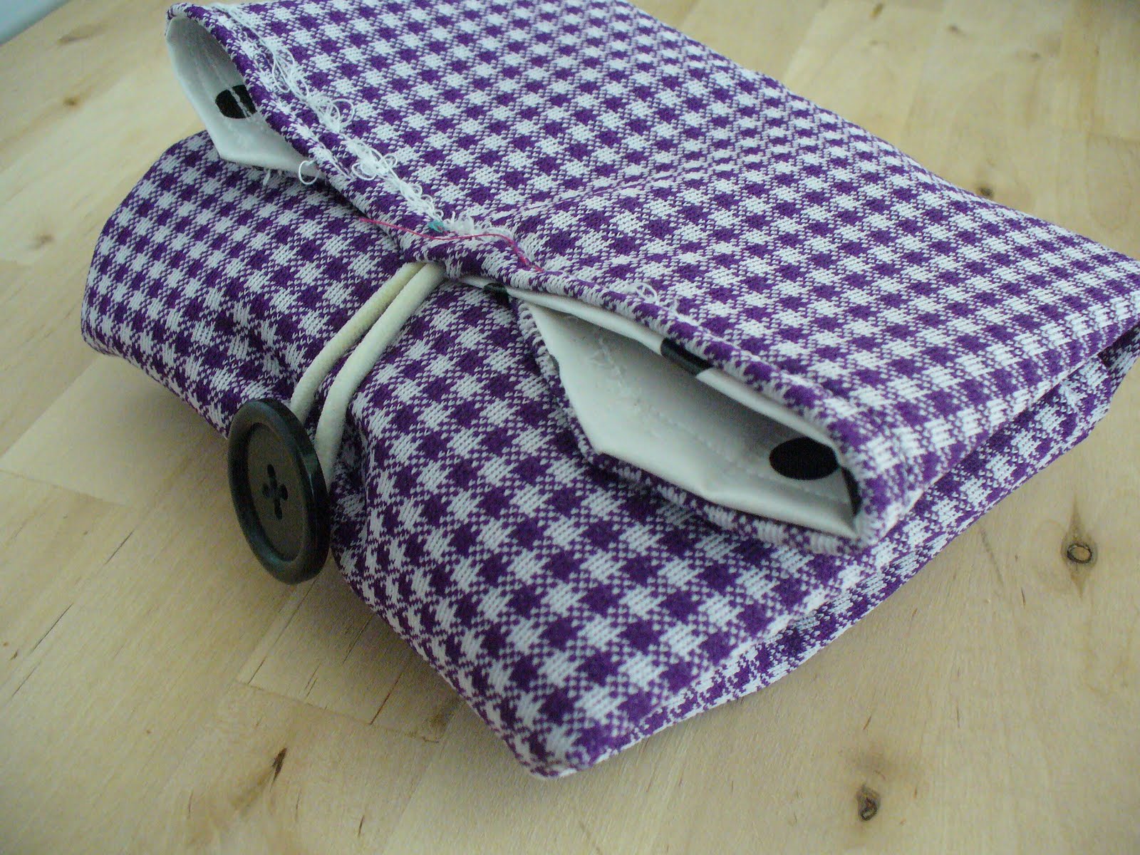 Purple Polka Dot Reusable Sandwich Bag