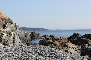 rocky shoreline Maine