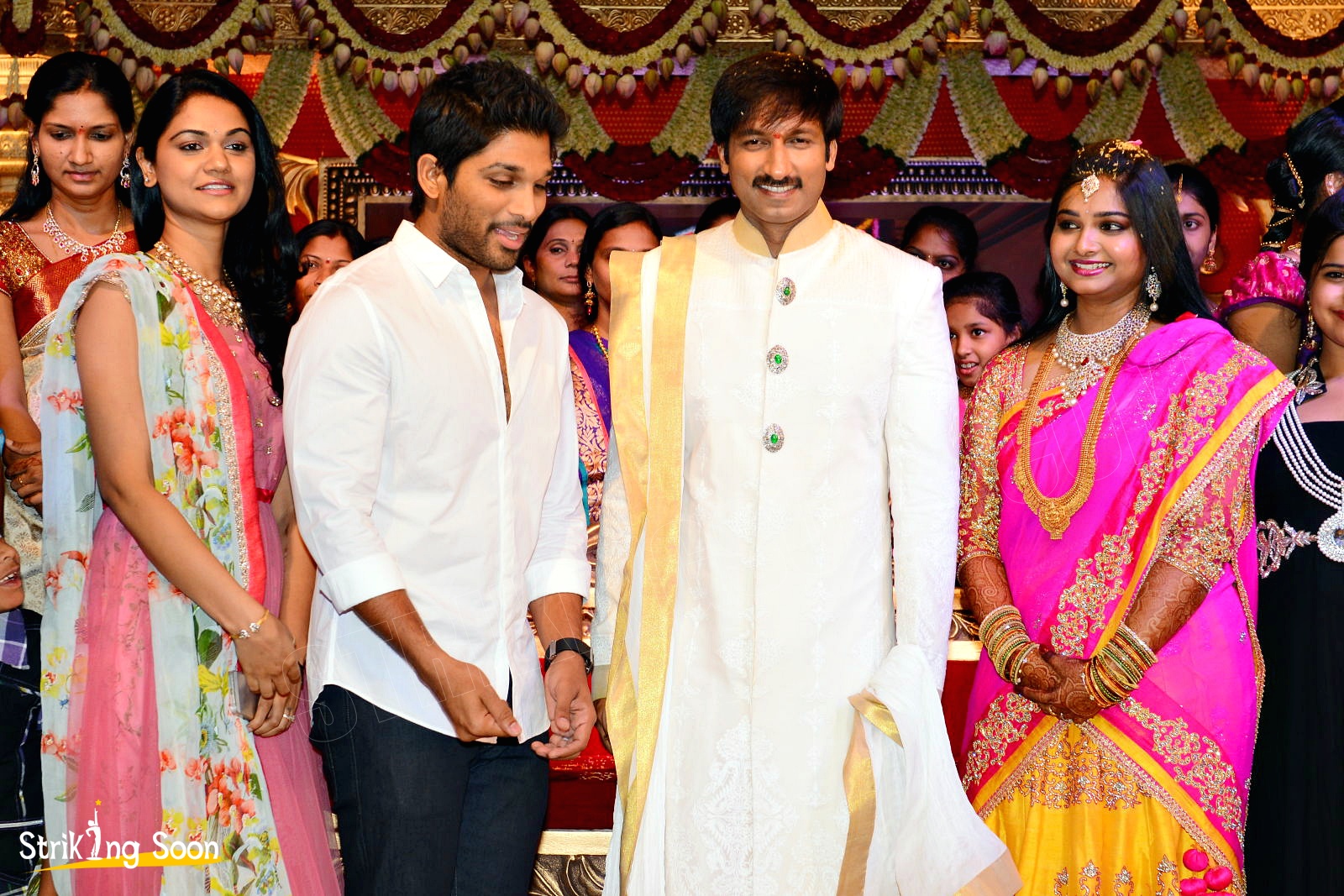 gopichand wedding photos , marriage reception images.