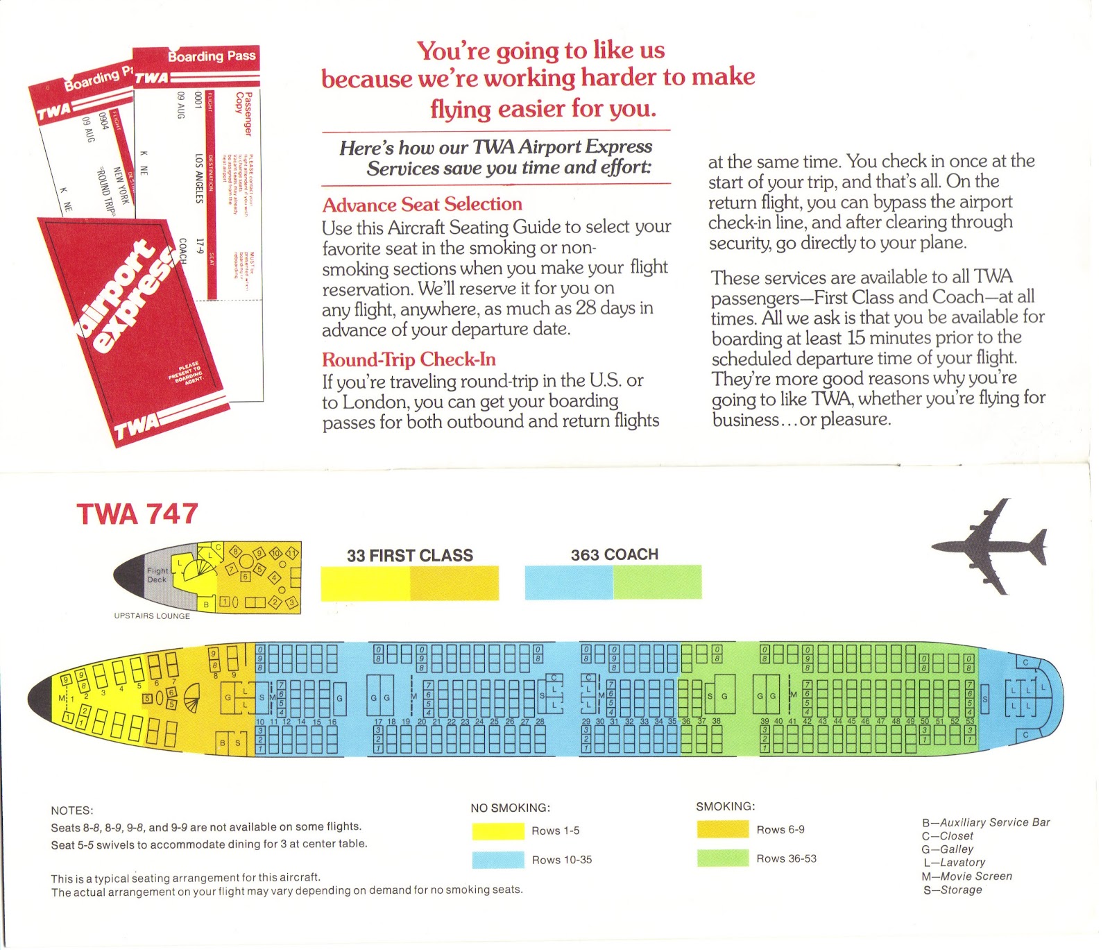 L1011 Seating Chart