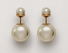 Brincos tribais Mise En Dior, com pérolas de resina creme brincos tribais Mise En Dior com pérolas de resina creme