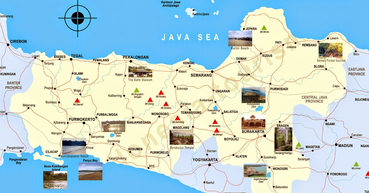 Sejarah Populer Peta Jawa Tengah Lengkap Dengan Daftar 35 Kabupaten Dan Kota