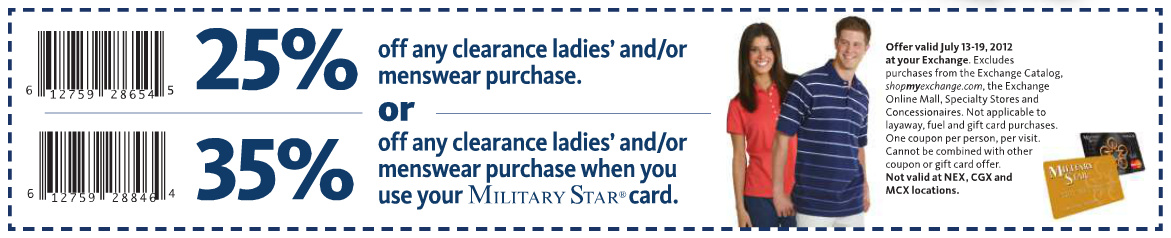 Exchange coupons aafes