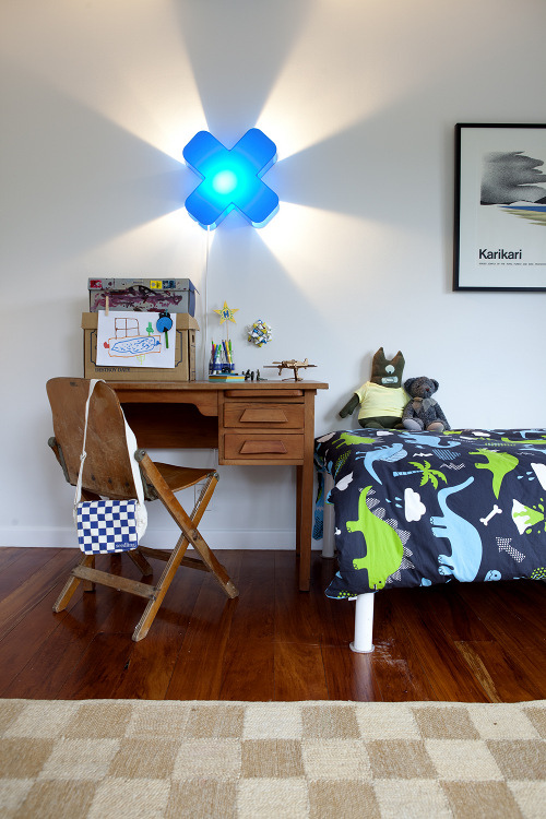 the boo and the boy kids' desk spaces