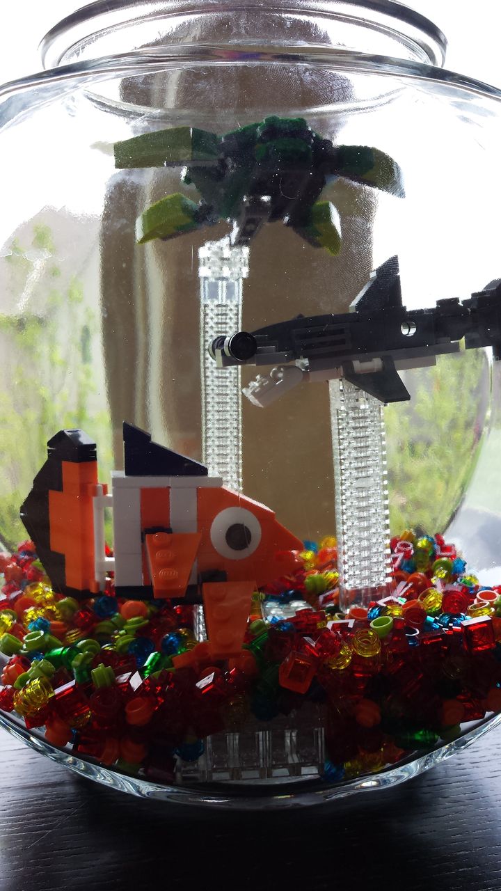 Soleful Suitcases Lego Fish Bowl