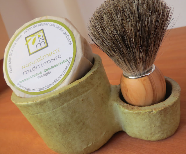 Jenora Soaps Shaving Soap, Dish and Brushes