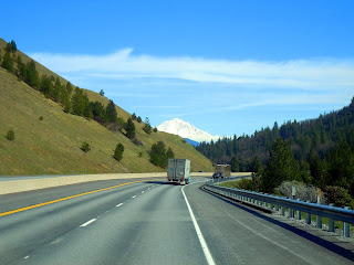 View of Mount Shasta from I-5