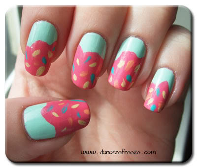 cupcake nail art-11 cupcake nail art-11