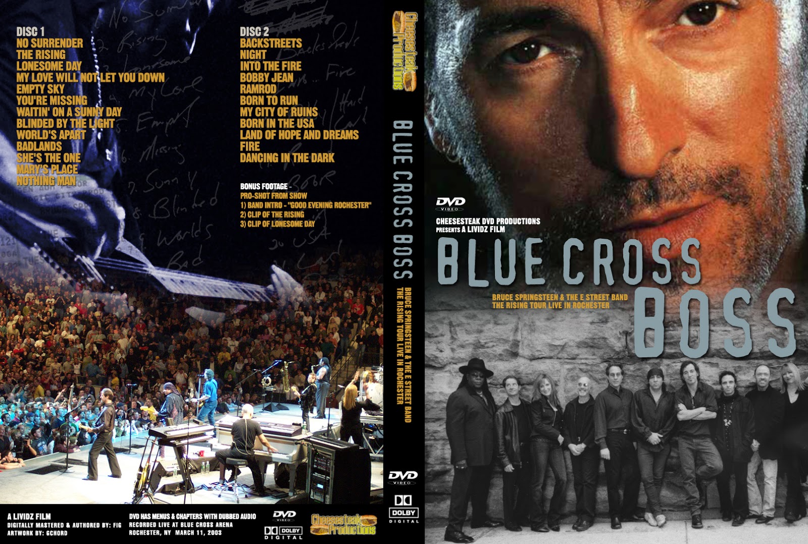 Bruce Springsteen Shows Cincinnati Lights (12112002)