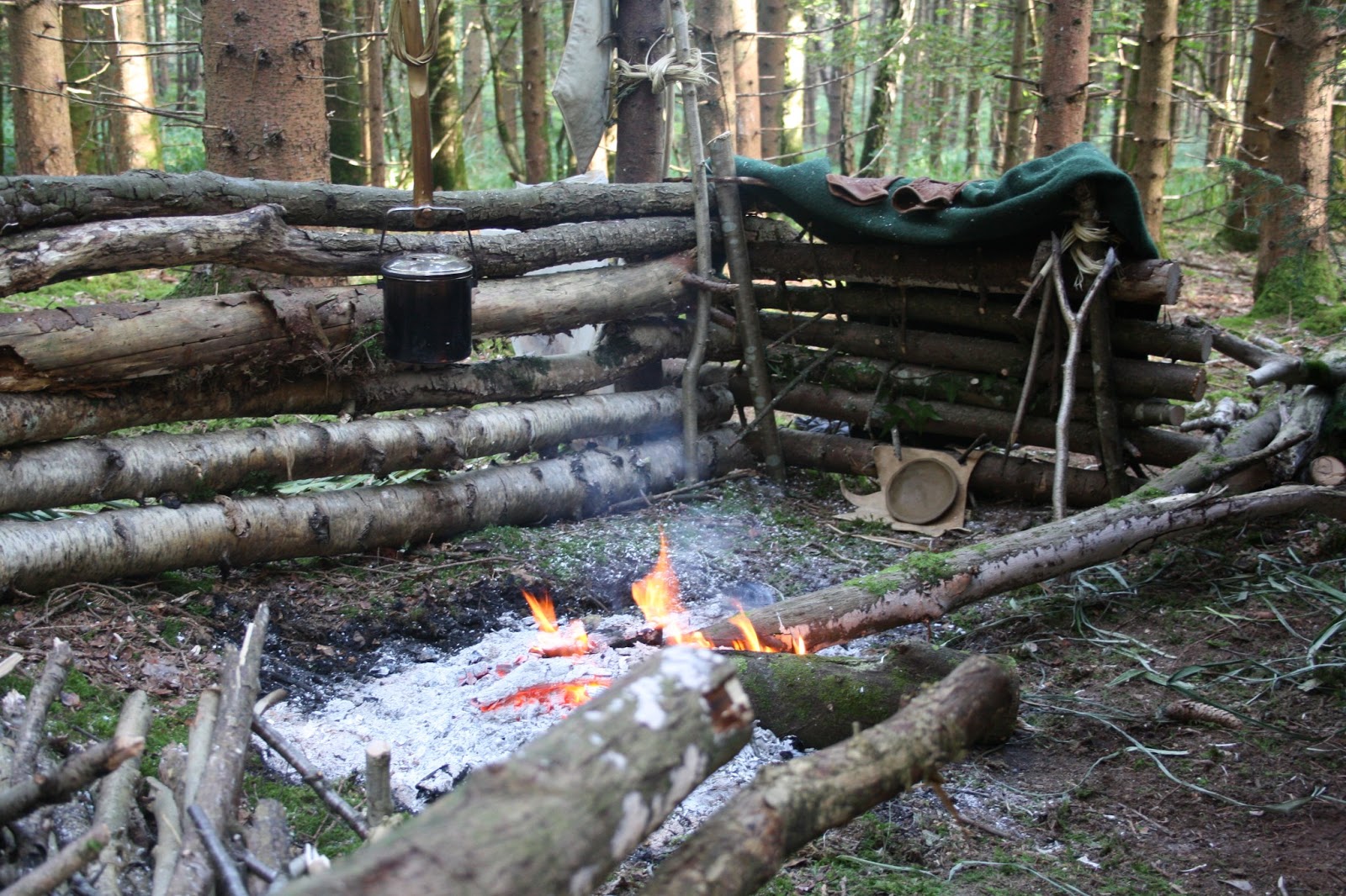 Awesome fire shield and camp set up Camping set up, Garden bridge