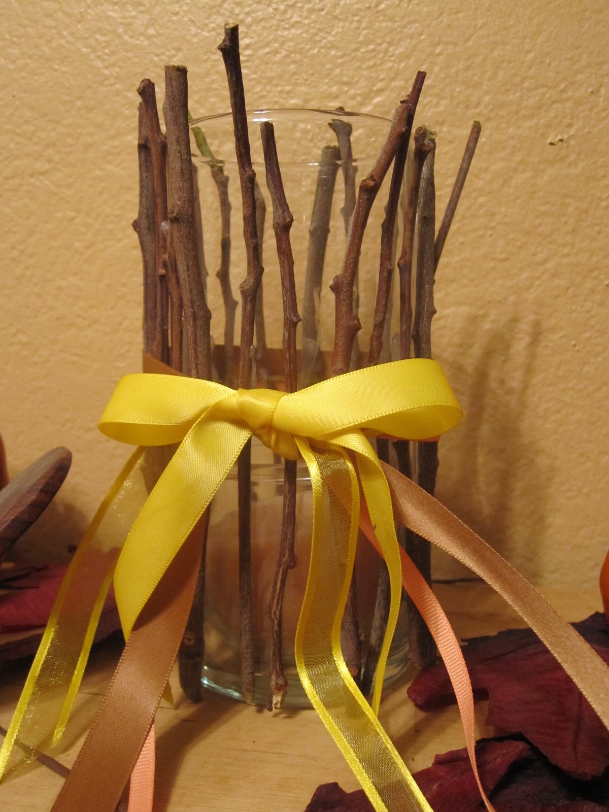 Mess of the Day A vase with sticks glued to it
