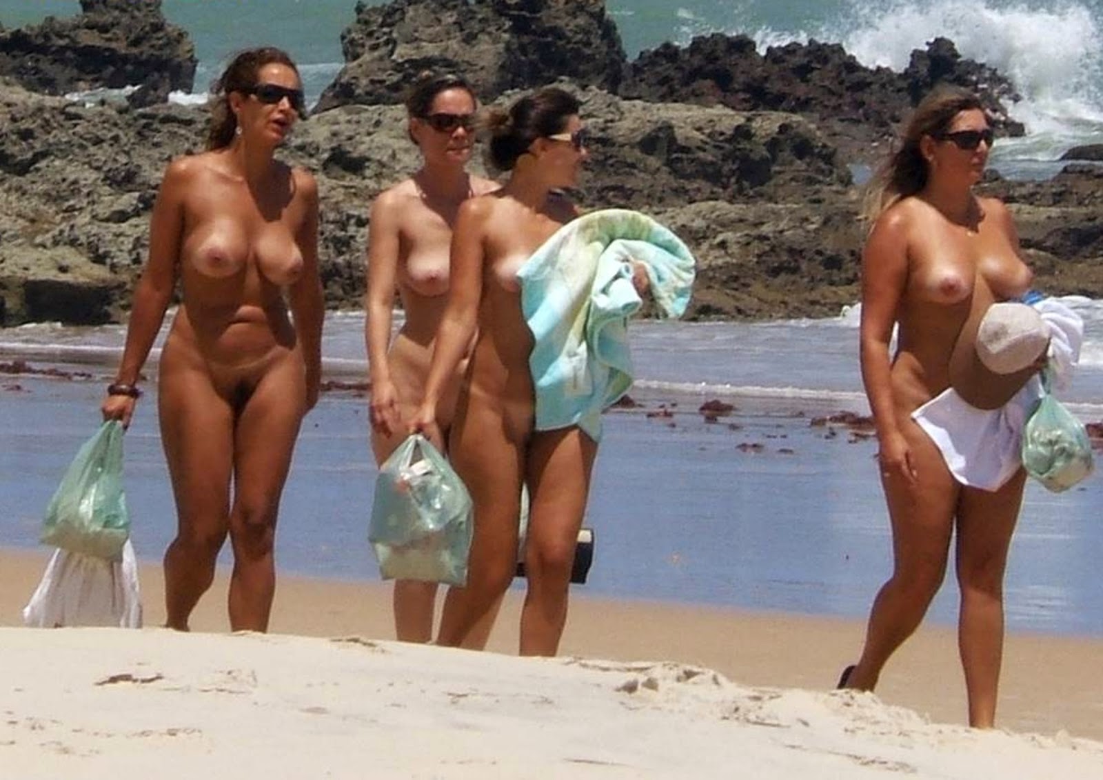 Brazil nude beach video