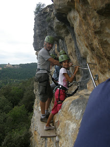 nous sur la via ferrata de Marqueyssac