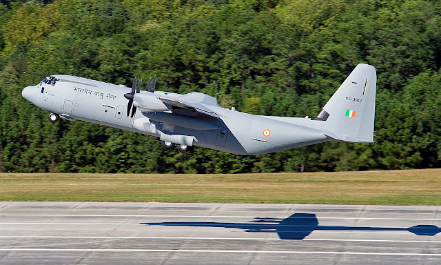 Under the estimated $96m sale, India has requested for the supply of five years of follow-on support for its fleet of C-130J Super Hercules IAF C-130J Super Hercules