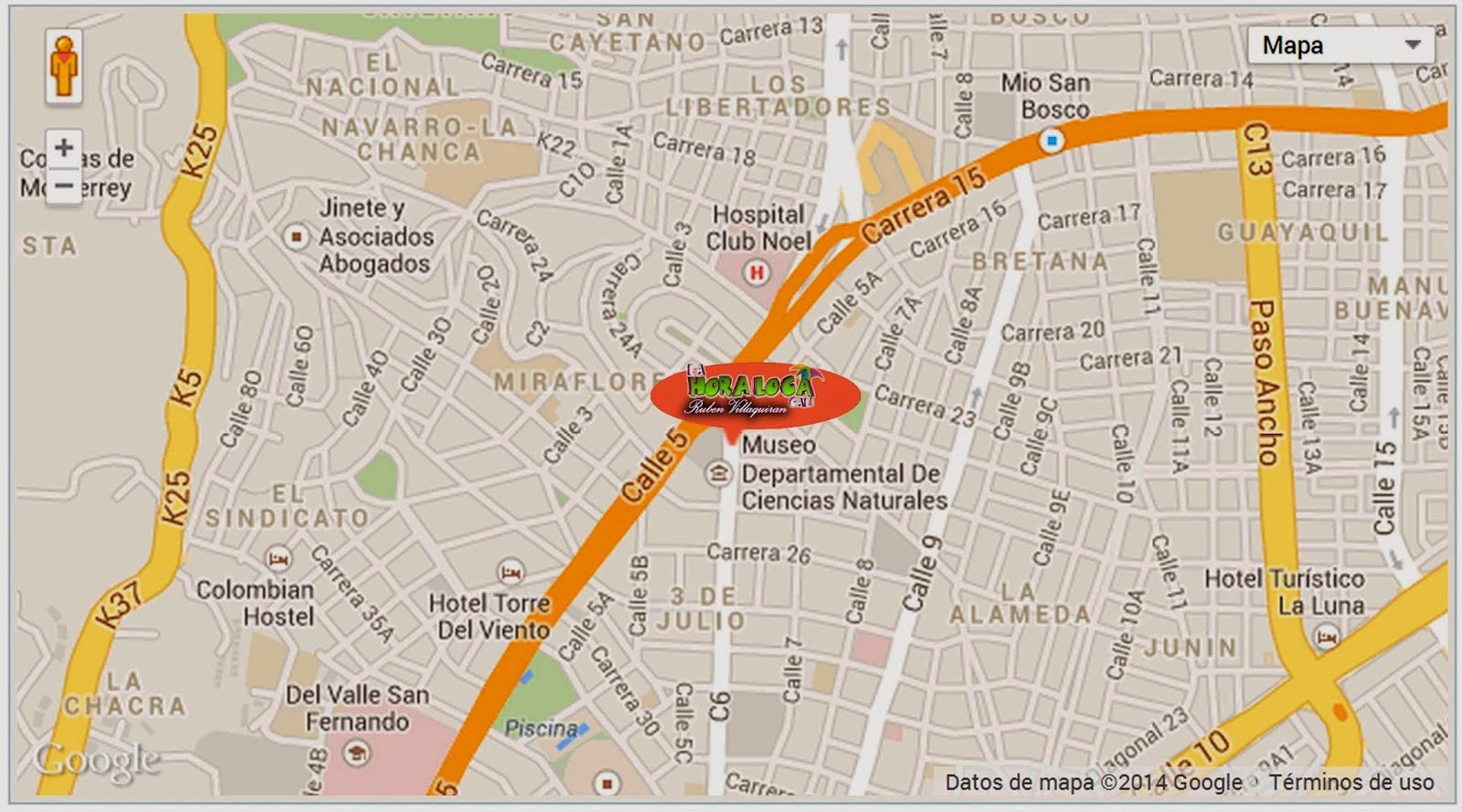 show hora loca cali Como llegar a la hora loca cali