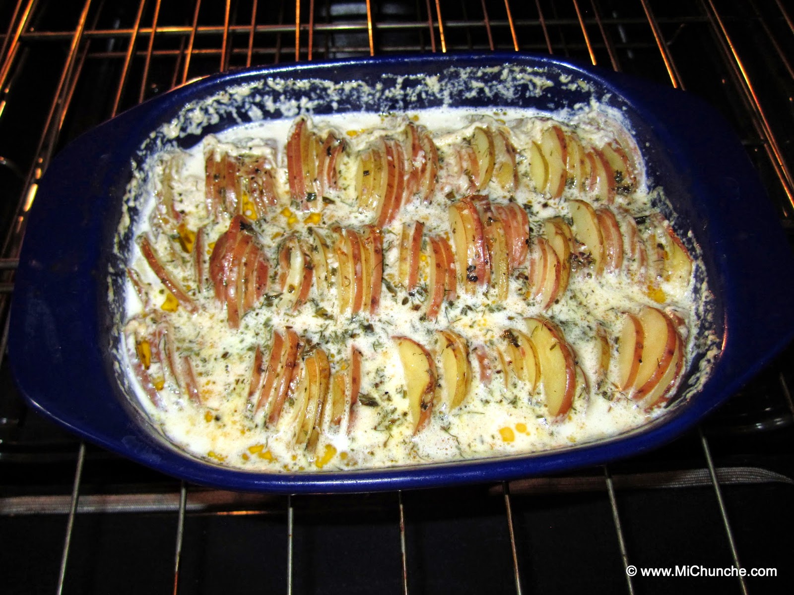 en la Cocina Potatoes Au Gratin Vertical Hasselback Style