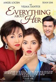  Powerful but ill-stricken business woman, Vilma Santos navigates her complicated relationship with her caregiver, Angel Locsin and her estranged son, Xian Lim in this story about acceptance, love and forgiveness. -   Genre:Comedy, Drama, E,Tagalog, Pinoy, Everything About Her (2016)  - 