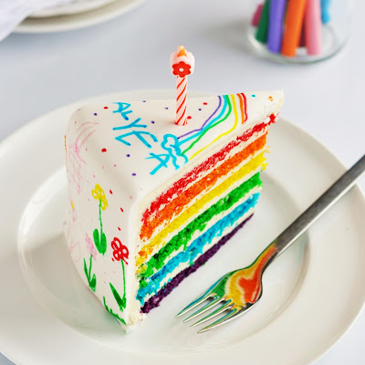 Resep Kue Basah - Rainbow Cake