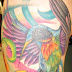 Taylor's Colorful Thigh (Tattoosday at the NYC Urban Tattoo Convention)