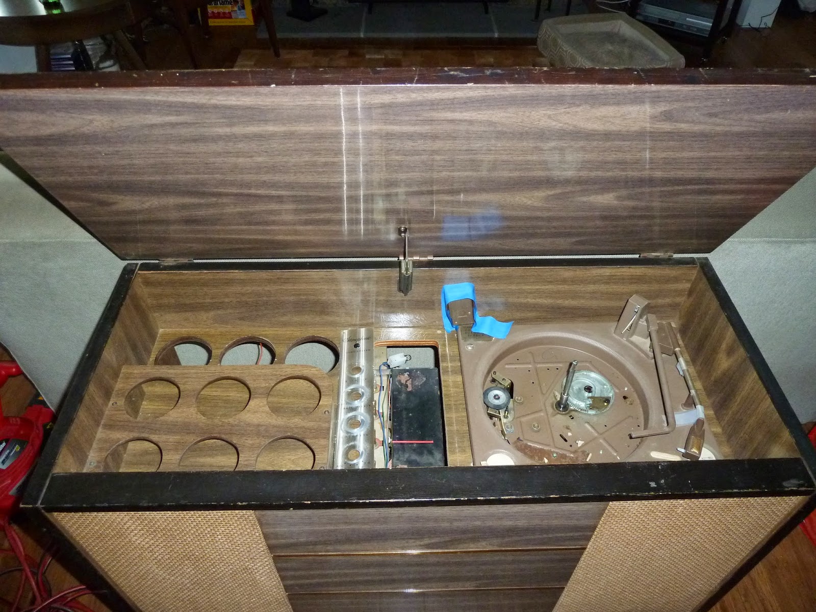 Old To New Again Delmonico Mid Century Stereo Console Updated