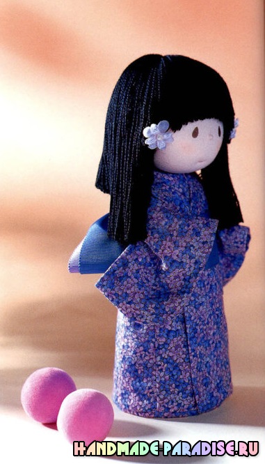 Японский журнал с выкройками текстильных кукол